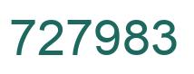 Number 727983 green image