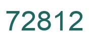 Number 72812 green image
