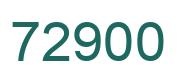 Number 72900 green image