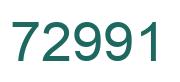 Number 72991 green image