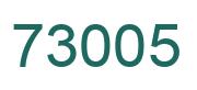 Number 73005 green image