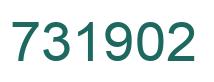 Number 731902 green image