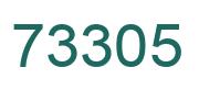 Number 73305 green image