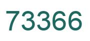 Number 73366 green image