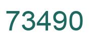 Number 73490 green image