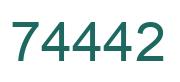 Número 74442 imagen verde