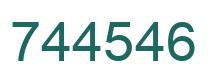 Number 744546 green image