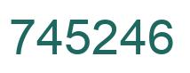 Number 745246 green image