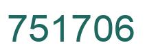 Number 751706 green image