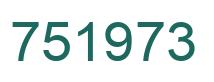 Número 751973 imagen verde