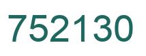 Número 752130 imagen verde