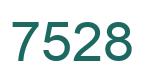 Number 7528 green image