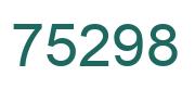 Number 75298 green image