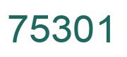 Número 75301 imagen verde