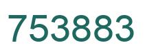 Number 753883 green image