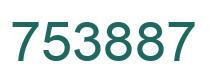 Number 753887 green image