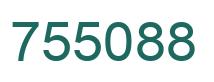Number 755088 green image