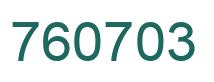 Número 760703 imagen verde