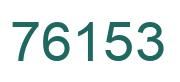 Number 76153 green image