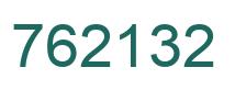 Number 762132 green image