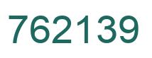 Number 762139 green image