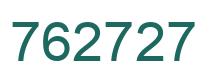 Number 762727 green image