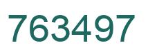 Number 763497 green image