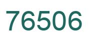 Number 76506 green image