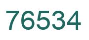 Número 76534 imagen verde