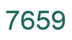 Number 7659 green image