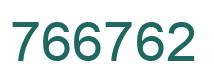 Number 766762 green image