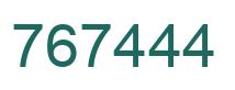 Número 767444 imagen verde