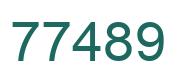Número 77489 imagen verde