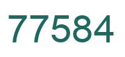 Number 77584 green image
