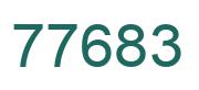 Number 77683 green image