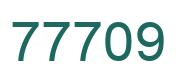 Number 77709 green image