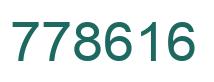 Número 778616 imagen verde