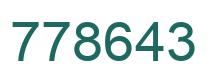 Número 778643 imagen verde