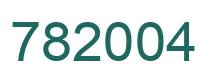 Number 782004 green image
