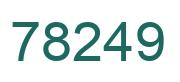 Number 78249 green image