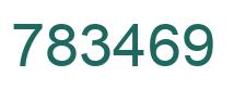 Number 783469 green image