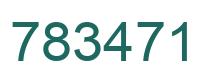 Number 783471 green image