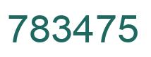 Number 783475 green image