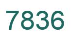 Número 7836 imagen verde