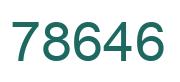 Number 78646 green image