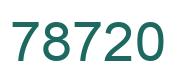 Number 78720 green image