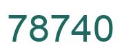 Number 78740 green image