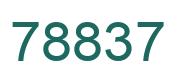 Number 78837 green image
