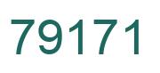Number 79171 green image