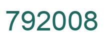 Number 792008 green image